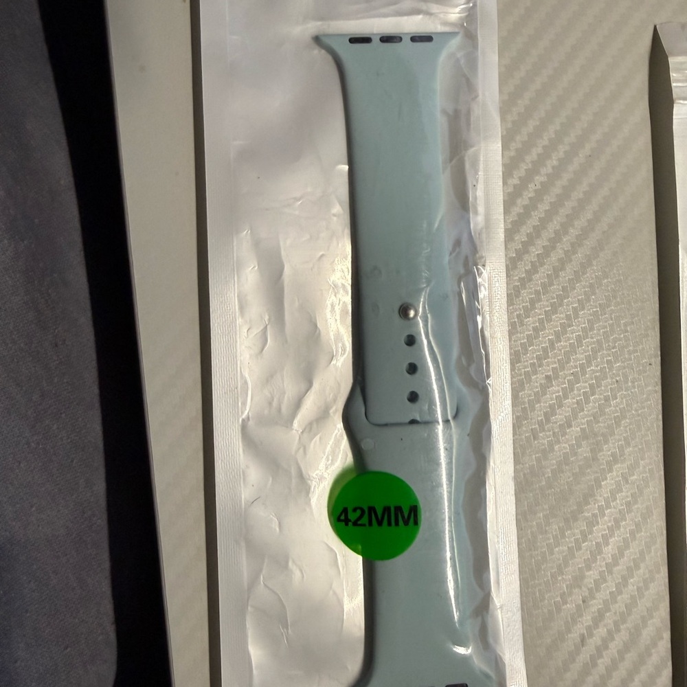 Apple Light Blue Silicone Watch Band for 42mm